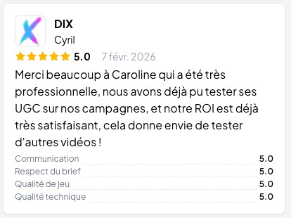 Avis client UGC : DIX, 5 sur 5