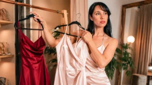 Robes de fête PrettyLittleThing essayées par Caroline